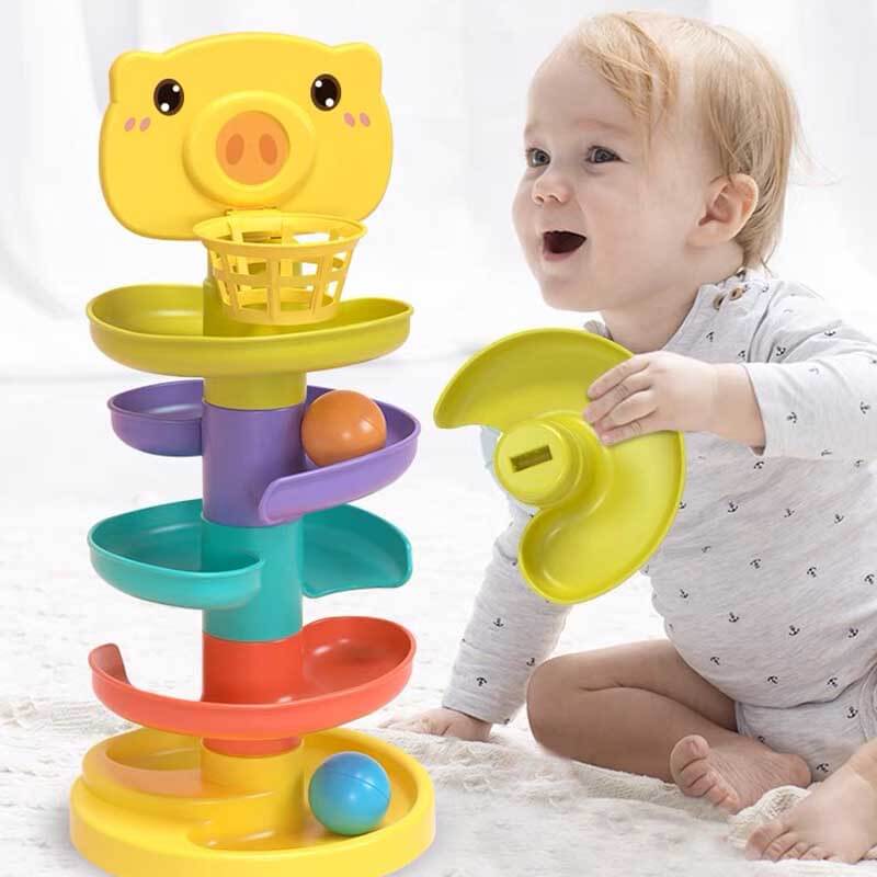 Toystar SpinStack | Rotating fun - Educational stacking tower with moving balls - Draaiend speelplezier - Educatieve stape...