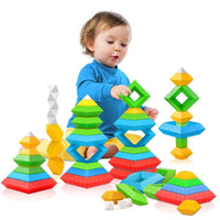 Thumbnail for Toystar StackyPyramid | Build and discover - 3D pyramid stacking blocks for children - Bouw en ontdek - 3D piramide stapel...