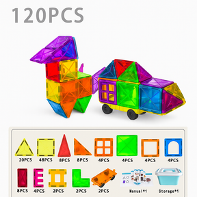 Magnetic Building Tiles For Kids
