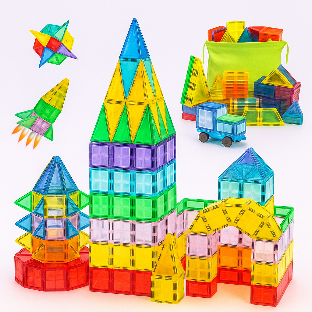 Magnetic Building Tiles For Kids