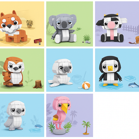 Cartoon Animal Building Blocks