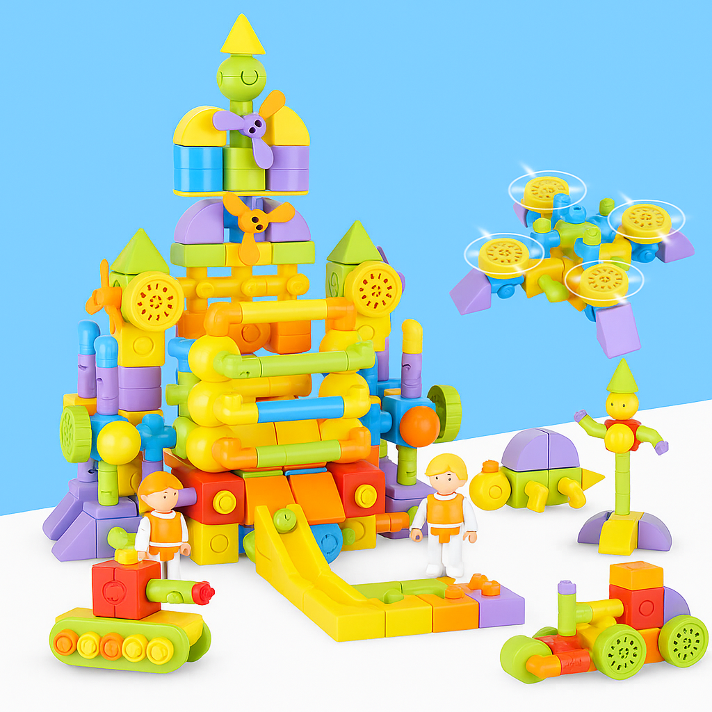 STEM Magnetic Tiles – Colorful Building Blocks for Kids