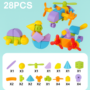 STEM Magnetic Tiles – Colorful Building Blocks for Kids