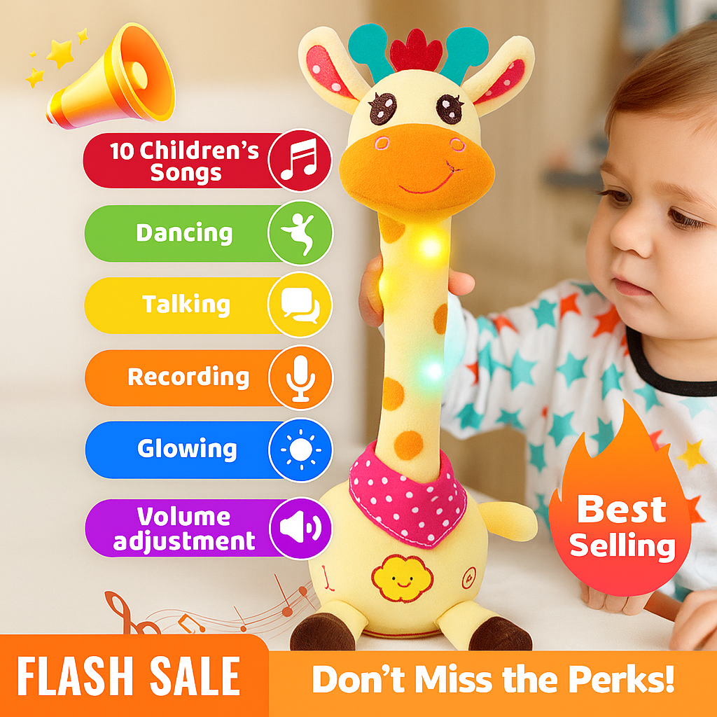 Musical Giraffe Toy – Sings, Dances & Repeats What You Say