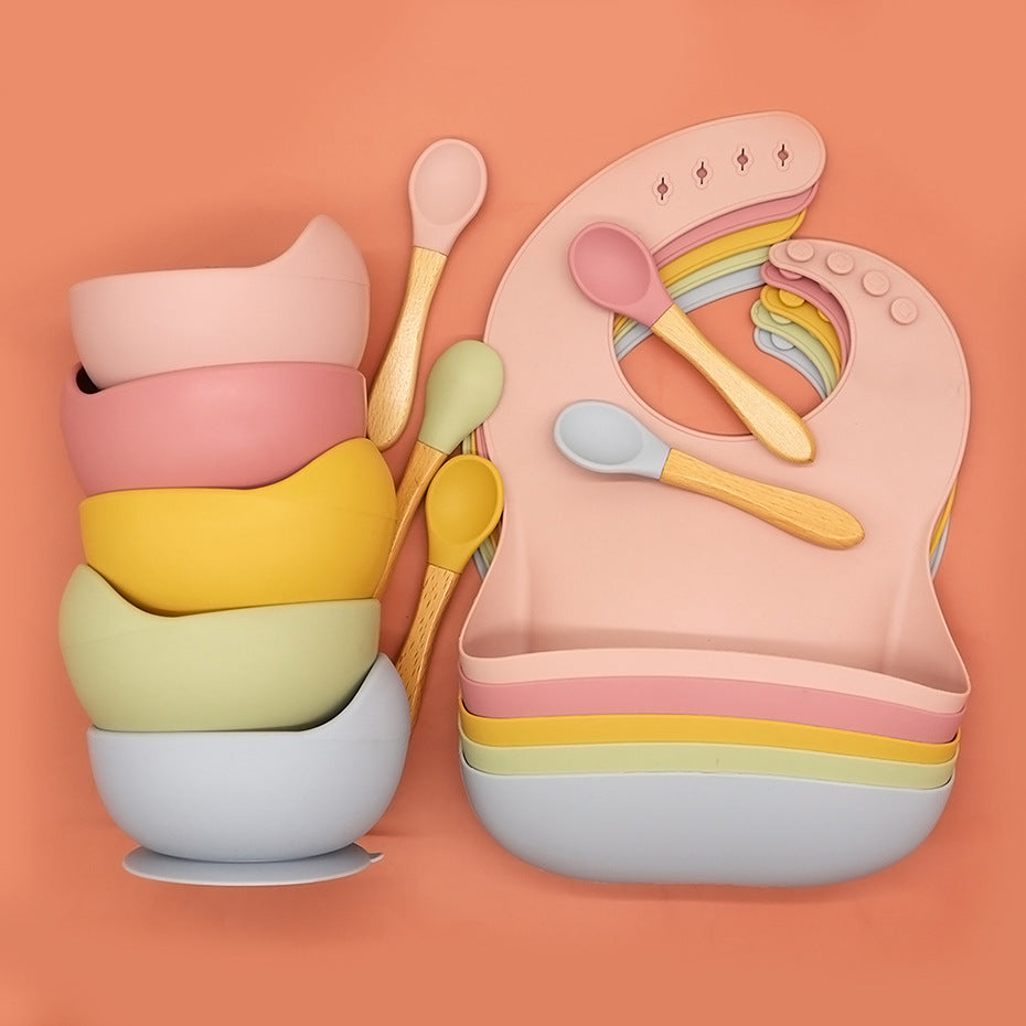 Toystar TinyTummy™ | Safe and cheerful dining set - Non-slip children's plate and cutlery - Veilig en vrolijk eetsetje - N...
