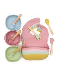 Thumbnail for Toystar TinyTummy™ | Safe and cheerful dining set - Non-slip children's plate and cutlery - Veilig en vrolijk eetsetje - N...