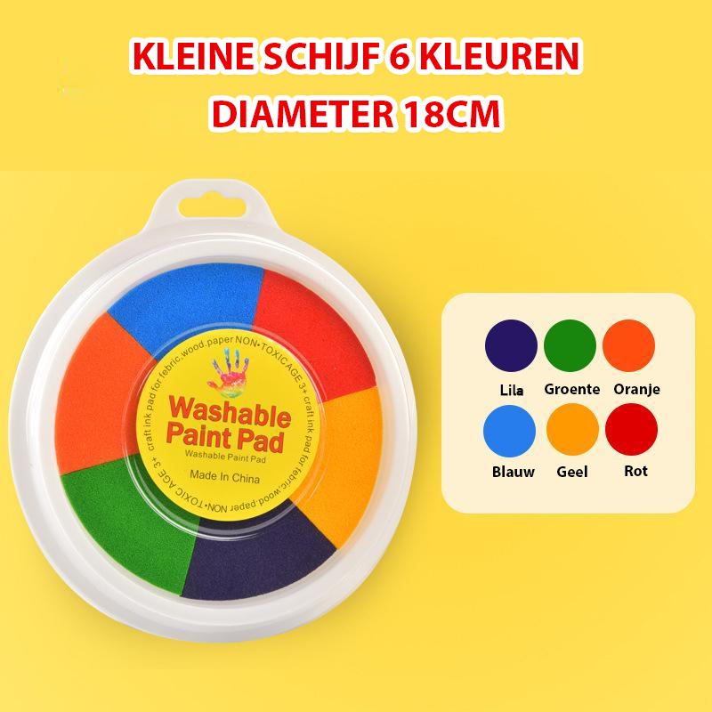 Finger Stamp Painting Set | Stimulates creativity and fun - Ink painting cushion for children