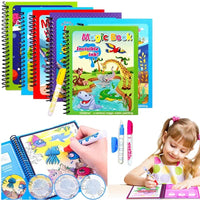 Thumbnail for Magic Water Coloring Book | Stimulates creativity and fun - Coloring with water