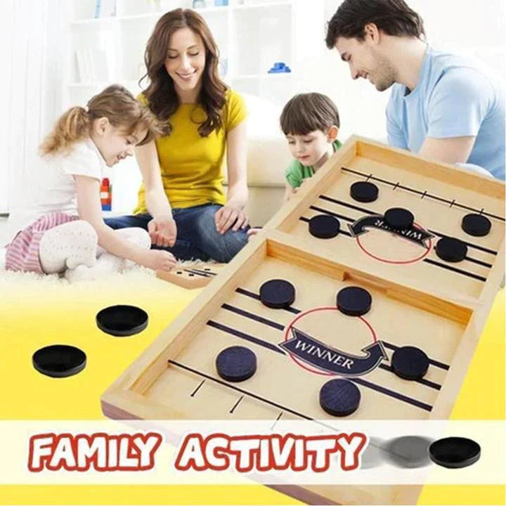 Slam Shot | Family Wooden Hockey Game - Reaction Game