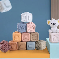 Thumbnail for Toystar Baby Silicone Blocks | Learning and Playing - Montessori Toys - Leren en Spelen - Montessori Speelgoed (2)