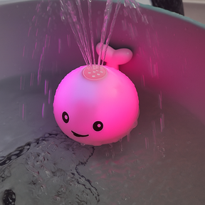 Interactive Whale Bath Toy | LED Light Water Spray Baby Toy