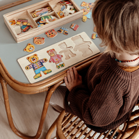 Thumbnail for Toystar EcoToys Cartoon Bear Clothing Puzzle | Educational Wooden Game - Learn with Clothes Changes - Educatief Houten Spe...