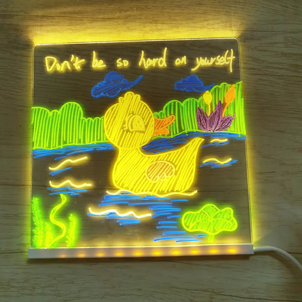 Toystar Personalized LED Lamp | Creative Message Board for Kids - Rechargeable and Extendable - Creatief Berichtbord voor ...