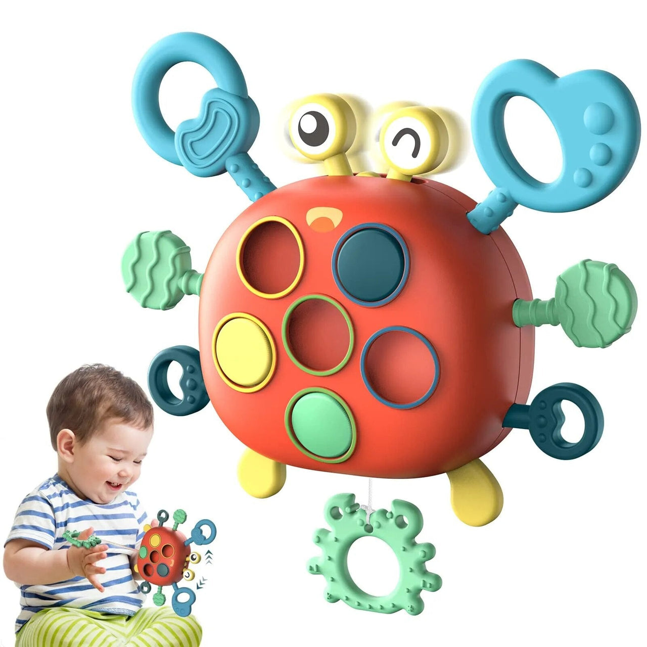 Toystar Silicone Pull Toy | Educational - Montessori Learning & Comfort - Educatief - Montessori Leren & Comfort (2)