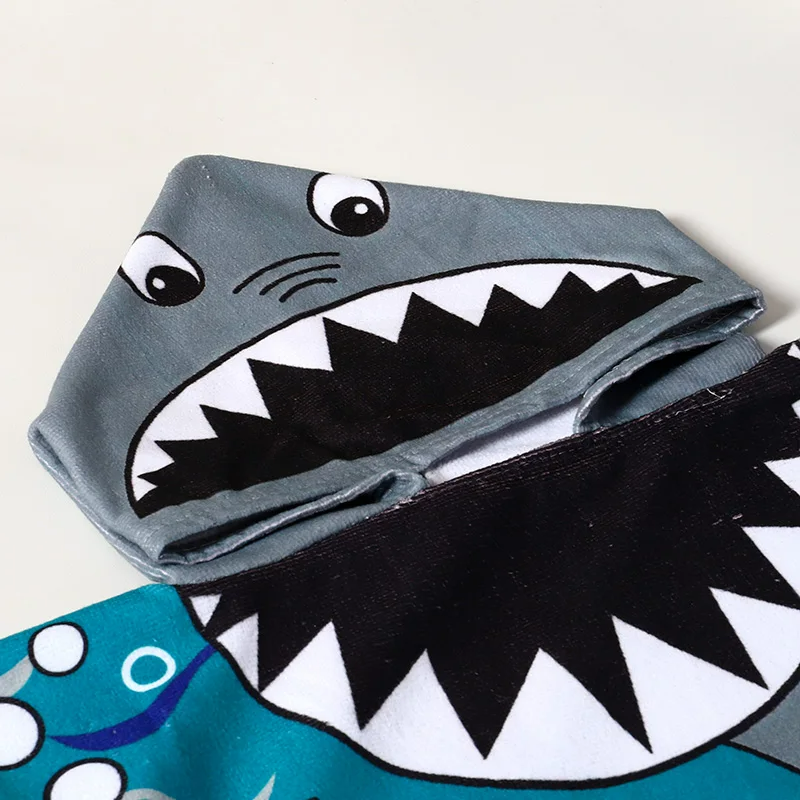 Toystar SharkPoncho|  Poncho beach bath towel for children - badhanddoek kinderen (5)