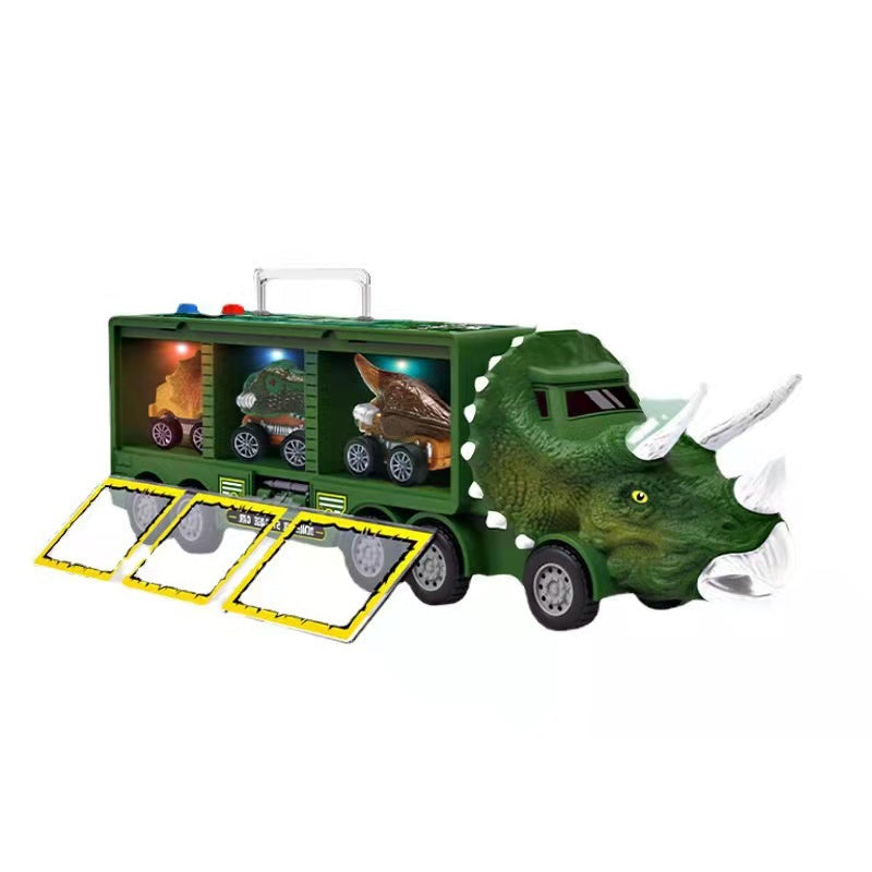 Musical Dinosaur Truck | Fun Dinosaur Transporter Toy - Encourages creative play and motor skills