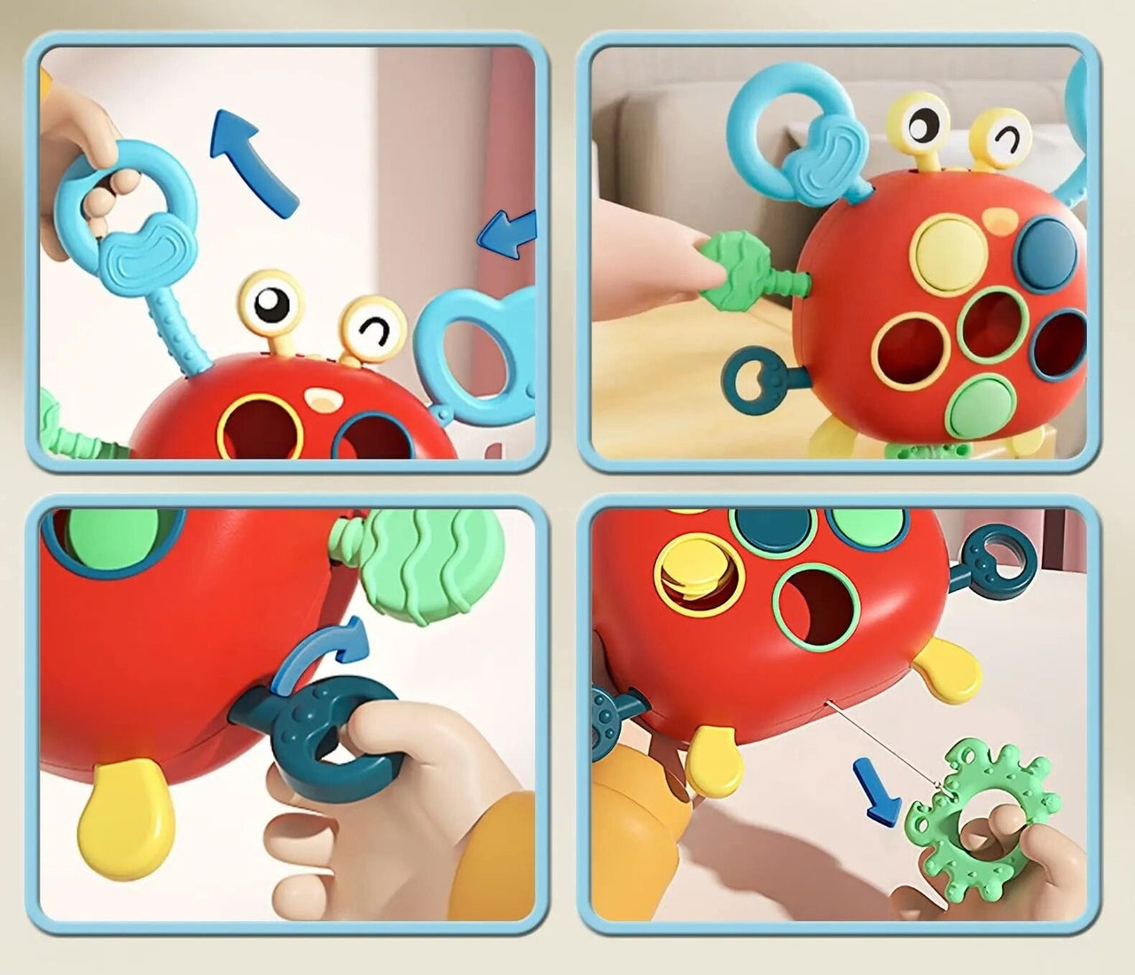 Toystar Silicone Pull Toy | Educational - Montessori Learning & Comfort - Educatief - Montessori Leren & Comfort (3)