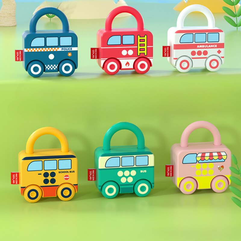 LocknLearn | Learning to discover with interactive Montessori toy locks - Stimulates curiosity and motor skills