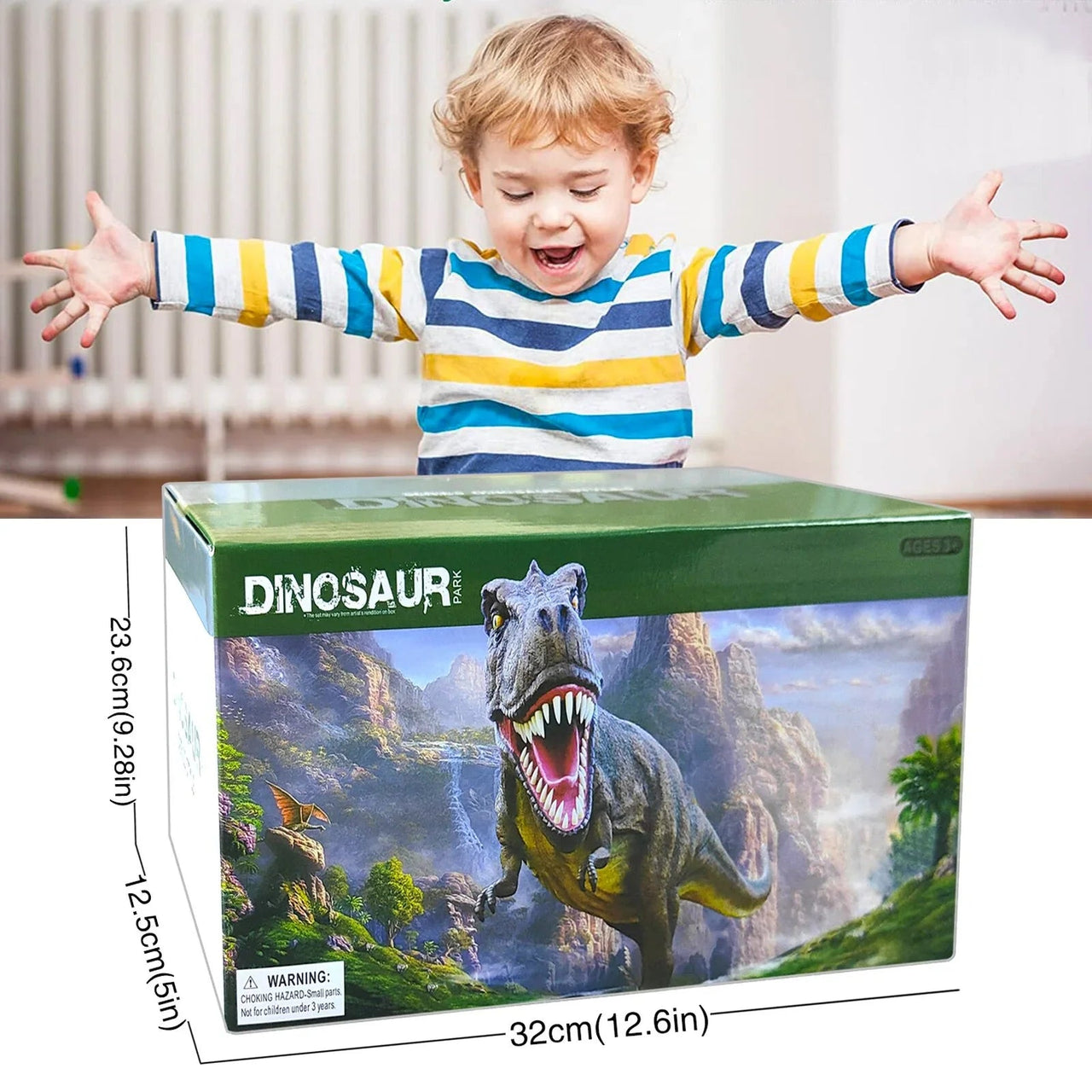 Toystar Racing Dinosaur Train Set | Imaginative Train Track Set for Unprecedented Play Fun - Including Extra Dino and Trai...