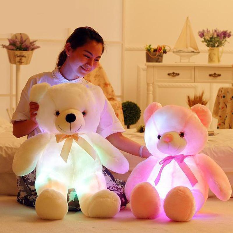 Toystar GlowTeddy | Light up the night - LED Teddy Bear Plush Toy for children - Verlicht de nacht - LED Teddy Beer Knuffe...