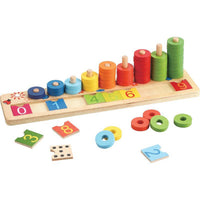 Thumbnail for Toystar EcoToys Counting Fun | Make learning fun - Colorful wooden math board - Maak leren leuk - Kleurrijk houten rekenbo...