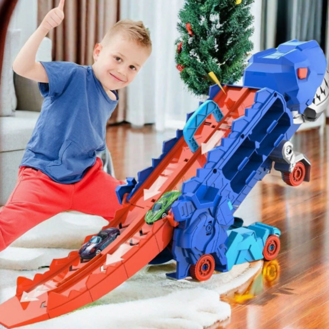 Toystar Jurassic Transporter | Ultimate gaming experience with racing cars - Transformable Dinosaur Truck - Bestseller - U...