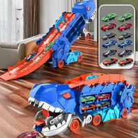 Thumbnail for Toystar Jurassic Transporter | Ultimate gaming experience with racing cars - Transformable Dinosaur Truck - Bestseller - U...
