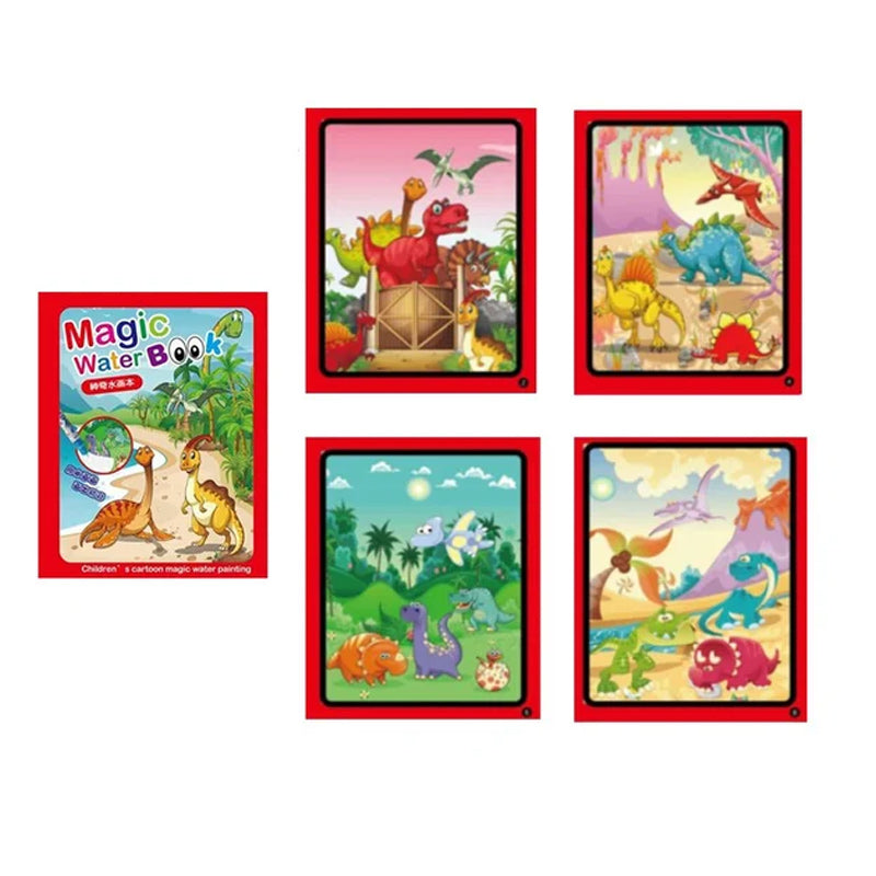 Magic Water Coloring Book | Stimulates creativity and fun - Coloring with water