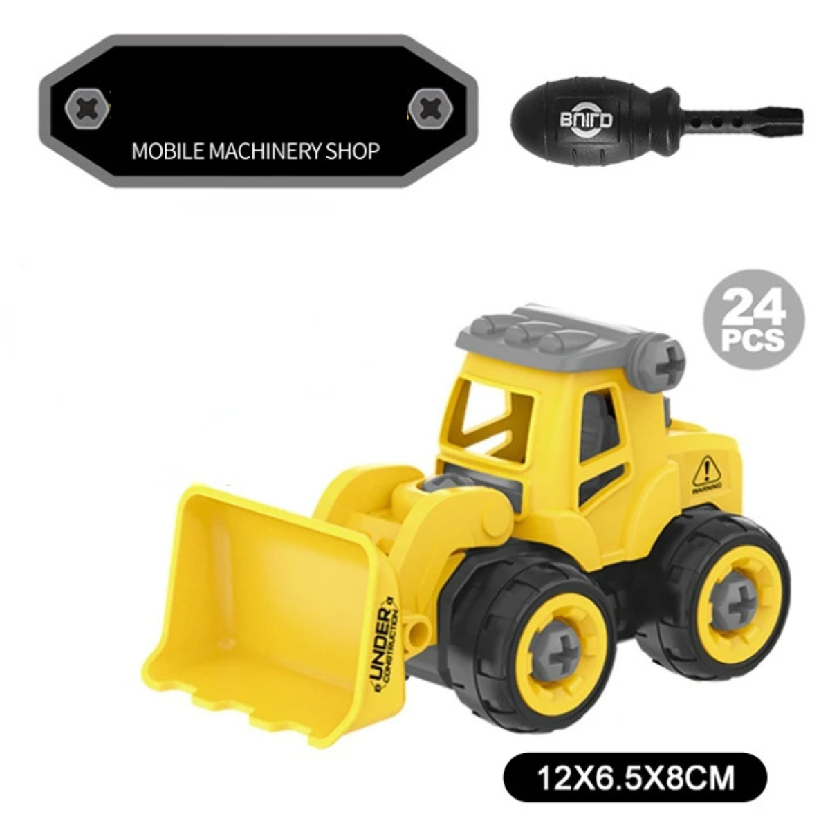 Toystar BuildMaster | Stimulate your child's creativity - construction playset with excavator, tractor and more - stimulee...
