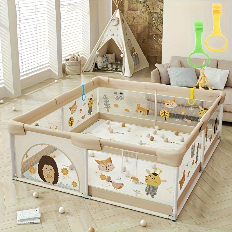 Toystar SafeNest Playbox | Safe play and discovery - Baby play gate with soft protection - Bestseller - Veilig spelen en o...