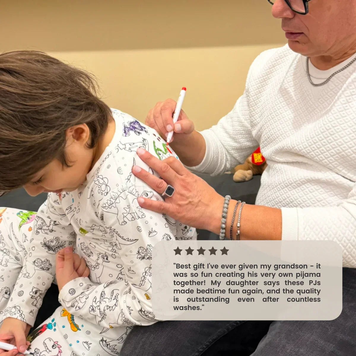 Toystar DinoDreams | Color and play - DIY pajama set with dino print - Kleuren en spelen - DIY pyjamaset met dino-print (5)