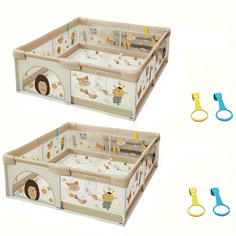 Toystar SafeNest Playbox | Safe play and discovery - Baby play gate with soft protection - Bestseller - Veilig spelen en o...