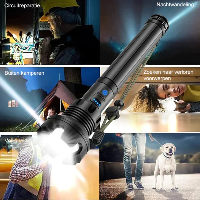 PowerBeam Pro | Unparalleled clarity for any situation - The ultimate tactical flashlight for safety and power