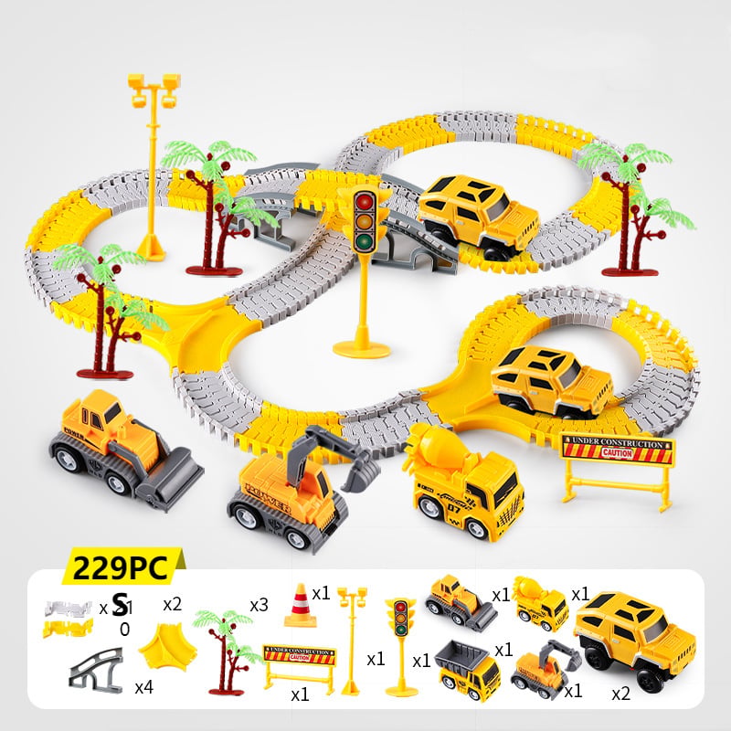 Toystar Flexible RaceTrack - Flexible Rail Track Toy Set Race Track - Flexible RaceTrack - Flexibele Railspoor Speelgoedse...
