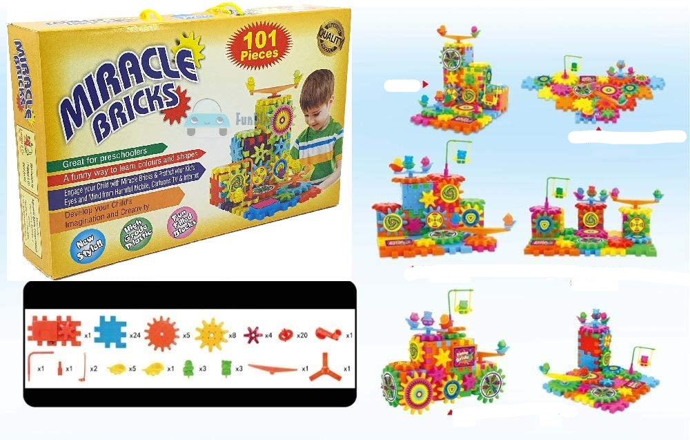 Toystar MagicGears | Build and discover - 3D electric gear building blocks for children - Bouw en ontdek - 3D elektrische ...
