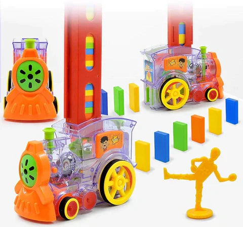 Toystar Super Domino Train | Stimulates building fun and creativity - Quick domino setup - Stimuleert bouwplezier en creat...