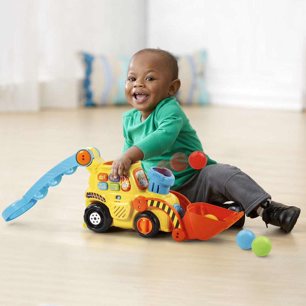 Toystar Pop & Drop | Construction fun - Interactive excavator with ball action - Bouwplezier - Interactieve graafmachine m...