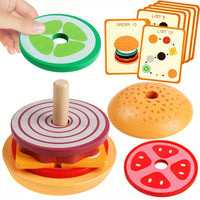 Thumbnail for Toystar Ecotoys BurgerMaster | Playful Stacking - Educational Montessori Stacking Toys for Toddlers and Preschoolers - Spe...