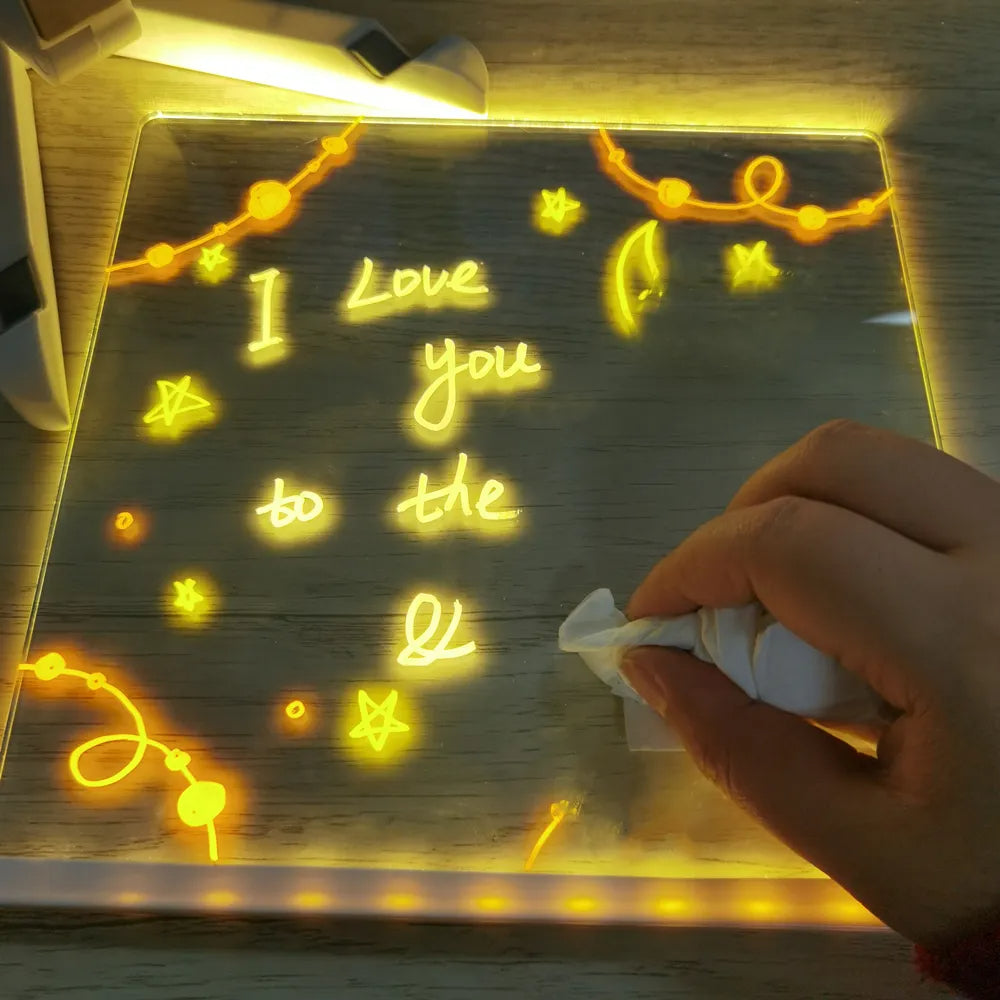 Toystar Personalized LED Lamp | Creative Message Board for Kids - Rechargeable and Extendable - Creatief Berichtbord voor ...