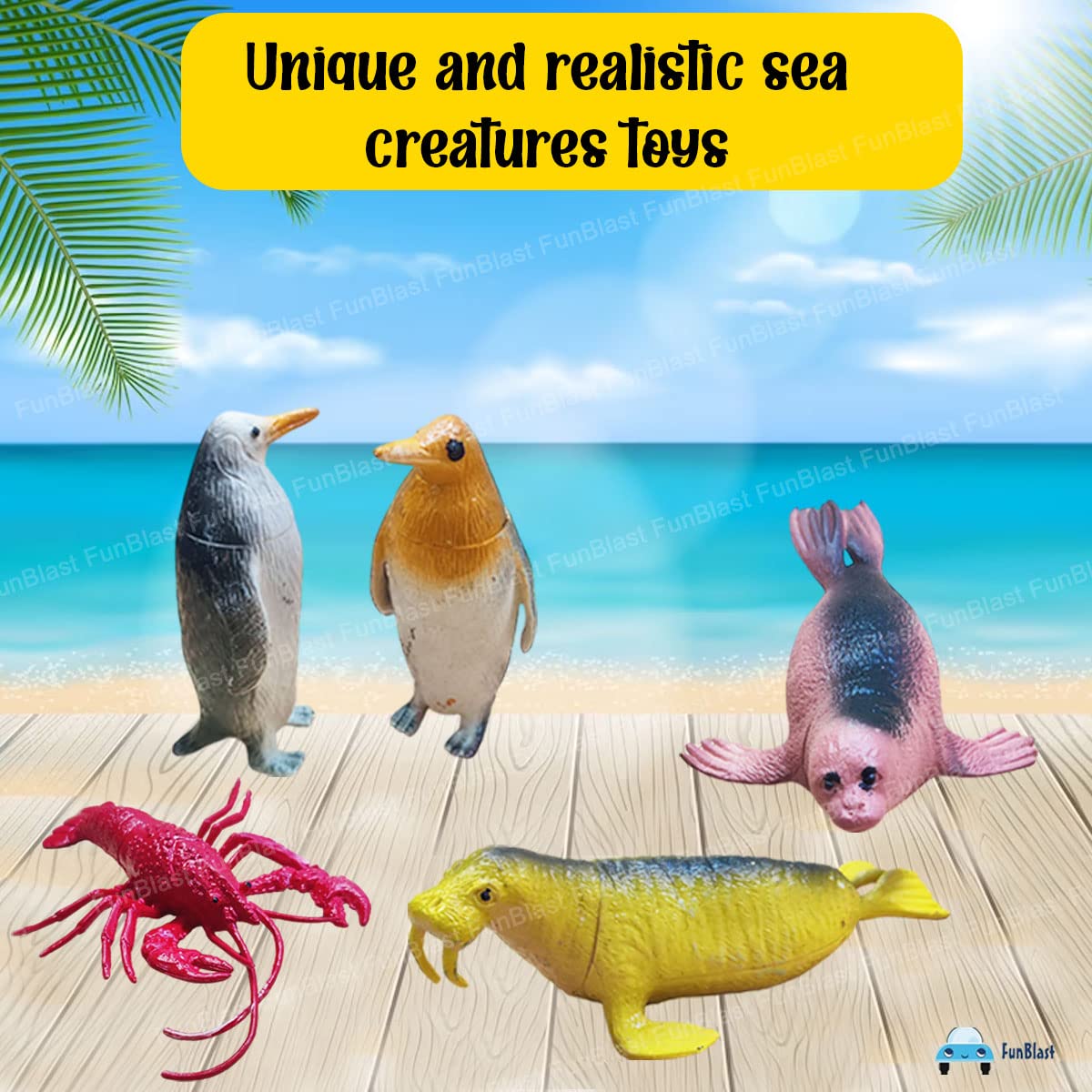 Toystar OceanQuest | Dive into a magical sea - Play set with small sea animals for bath and imaginative play - Duik in een...