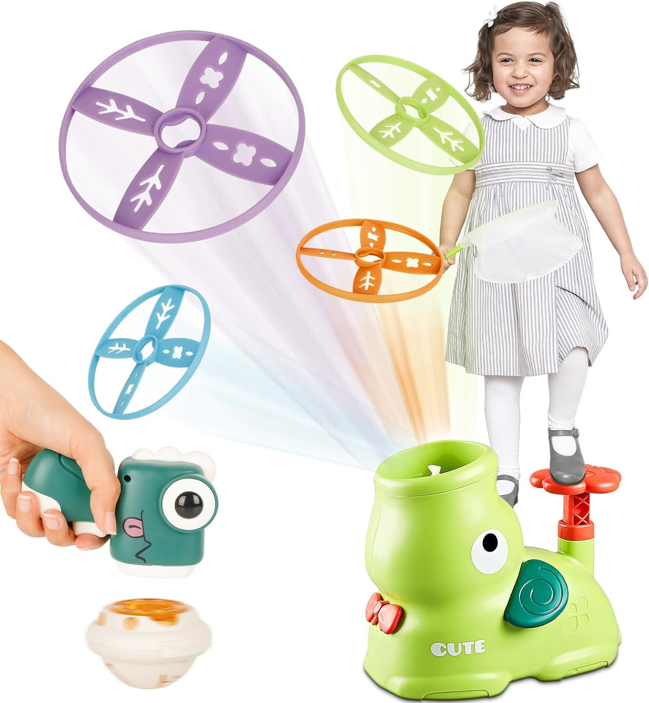 Toystar FlyDisc Pro | Luminous Flying Saucers - Children's Outdoor Toys - Lichtgevende Vliegende Schotels - Kinderspeelgoe...