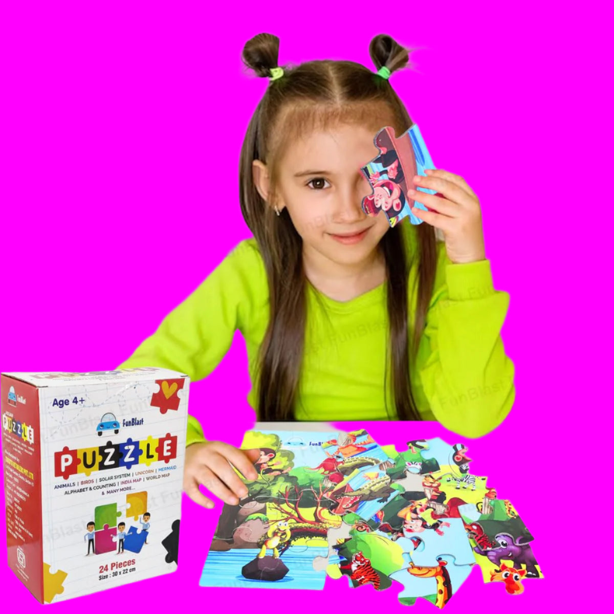 Toystar PuzzleSafari | Adventure learning fun - Animal kingdom panorama puzzle for kids - Avontuurlijk leerplezier - Diere...