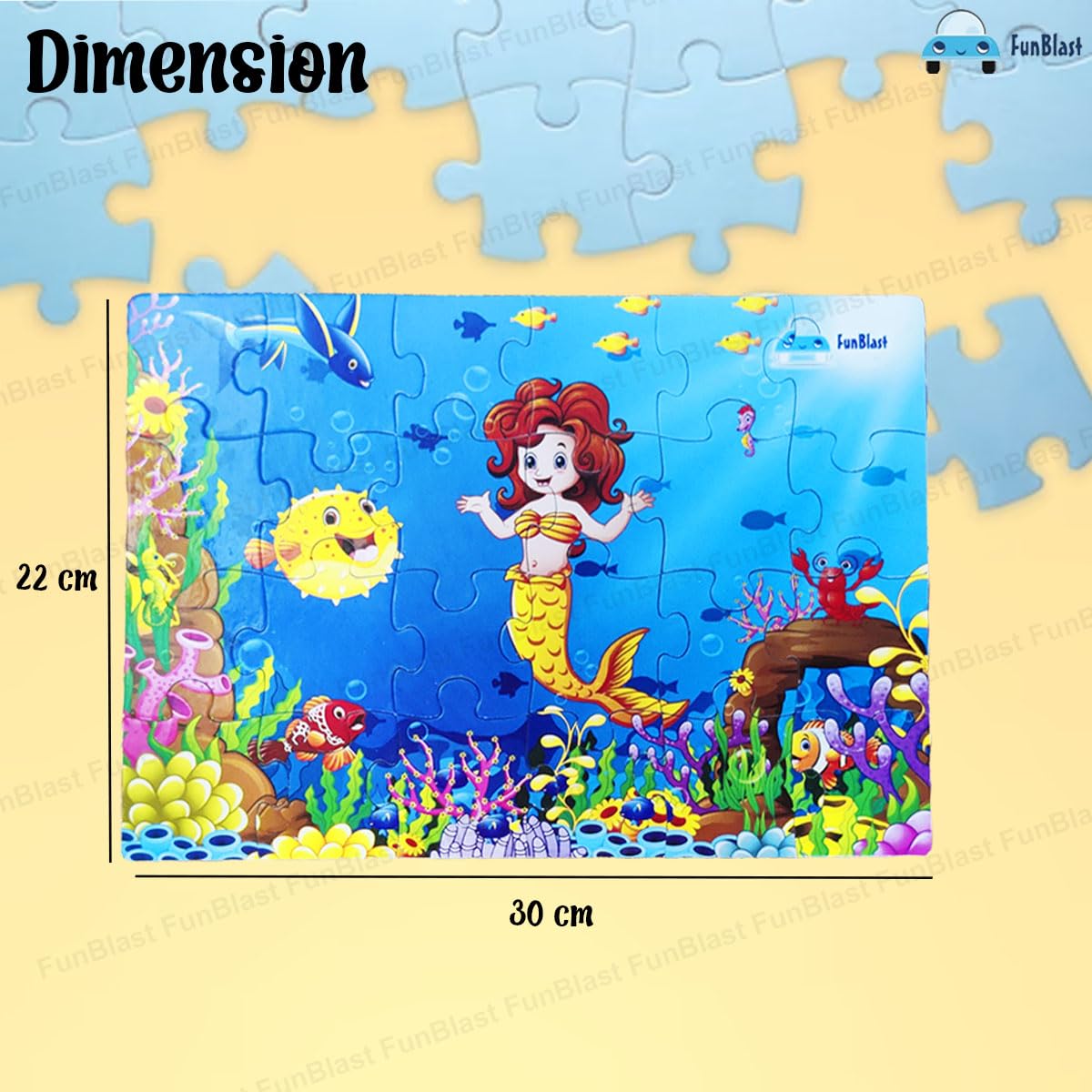 Toystar AquaPuzzle | Enchanting underwater adventures - Wooden mermaid puzzle for children - Betoverende onderwateravontur...