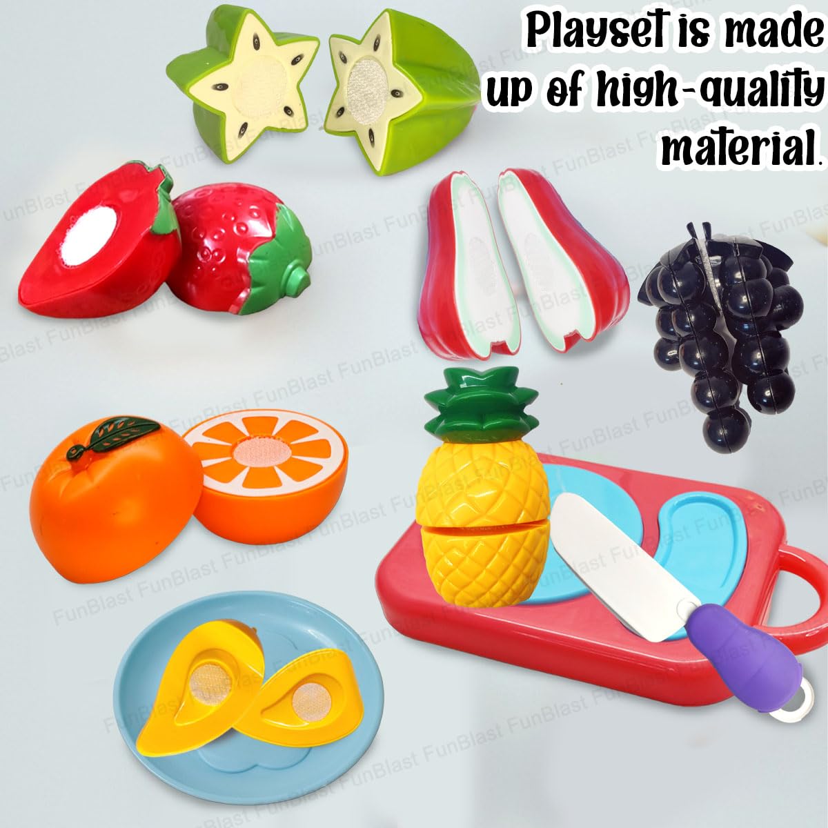 Toystar MiniChef | Cut and play - Educational fruit cutting set toys for children - Snij en speel - Educatief fruit snijse...
