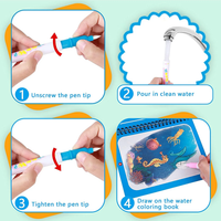 Thumbnail for Magic Water Coloring Book | Stimulates creativity and fun - Coloring with water