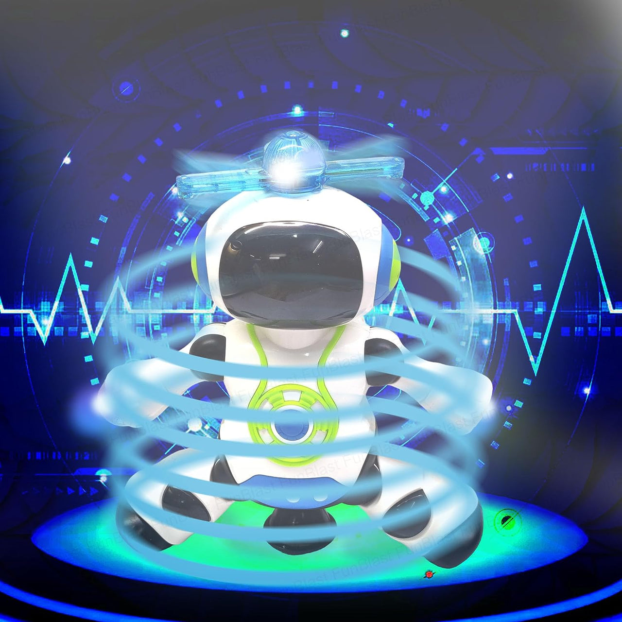 Toystar RoboGroove | Dancing spectacle - Electronic music robot with LED lights and 360° rotation - Dansend spektakel - El...