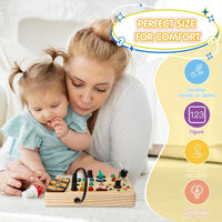 Thumbnail for Toystar Ecotoys BusyBee Montessori Board | Discover through play - Educational toys for babies - *Ontdek spelenderwijs - E...