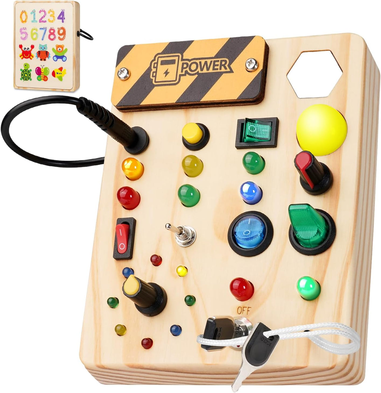 Toystar Ecotoys BusyBee Montessori Board | Discover through play - Educational toys for babies - *Ontdek spelenderwijs - E...