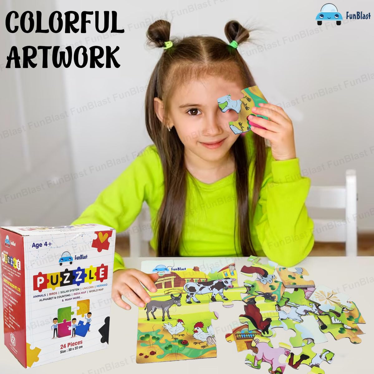 Toystar PuzzleZoo | Educational fun - Wooden animal puzzle for children - Leerzaam speelplezier - Houten dierenpuzzel voor...