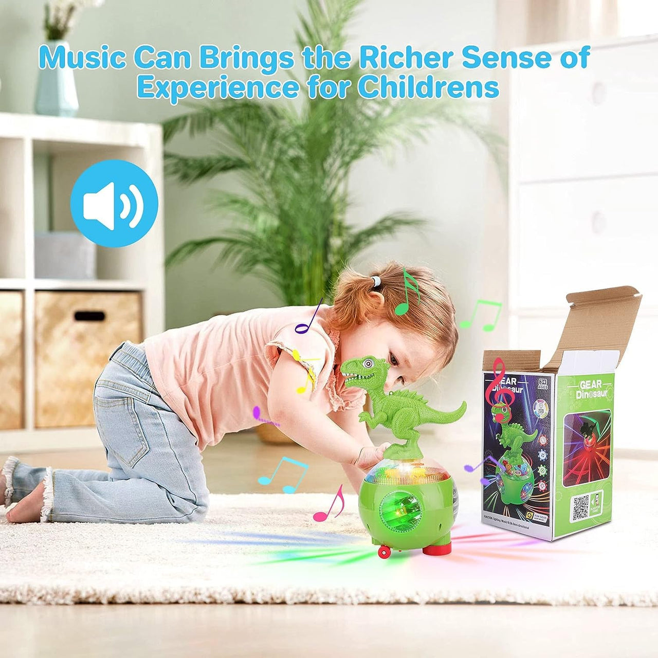 Toystar DinoBeats | Learning and discovering through play - Interactive musical dinosaur with moving gears - Spelenderwijs...
